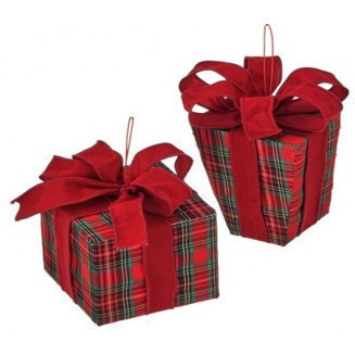 Set de Adornos Navideños Forma Regalo