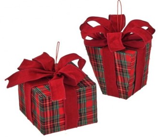 Set de Adornos Navideños Forma Regalo