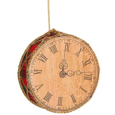 Adorno Navideño Reloj Antiguo