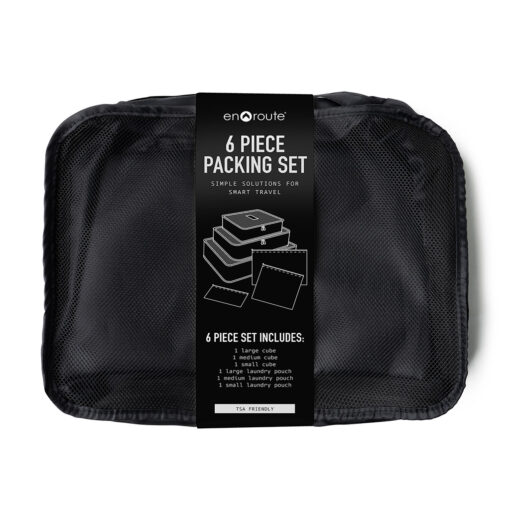 Set de 6 bolsas de viaje colores varios