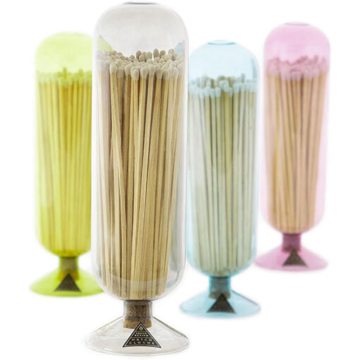 Portacerillos de cristal color variado