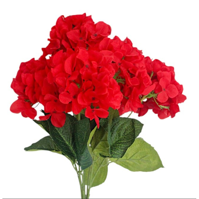 Hortencia color roja 21"