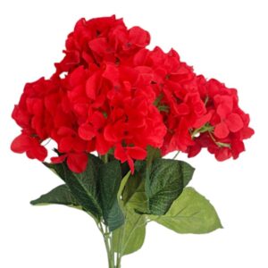 Hortencia color roja 21"