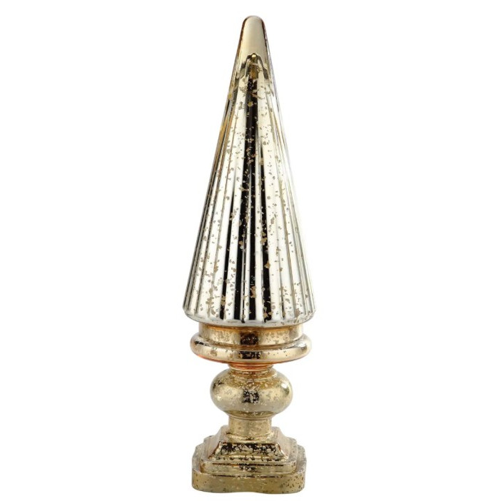 Arbol de navidad decorativo dorado