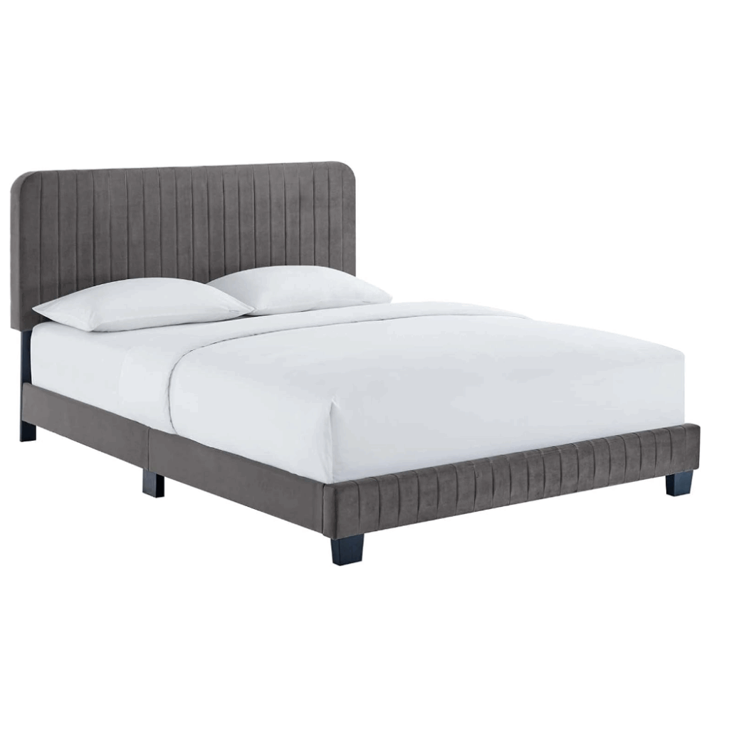 Cama Estilo Celine Channel, Gris