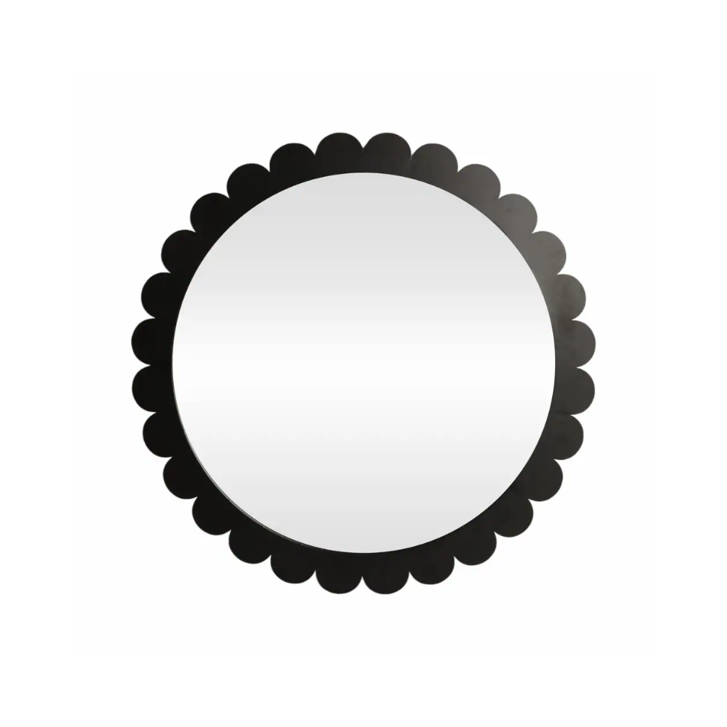 Espejo Circular Orilla Ondas