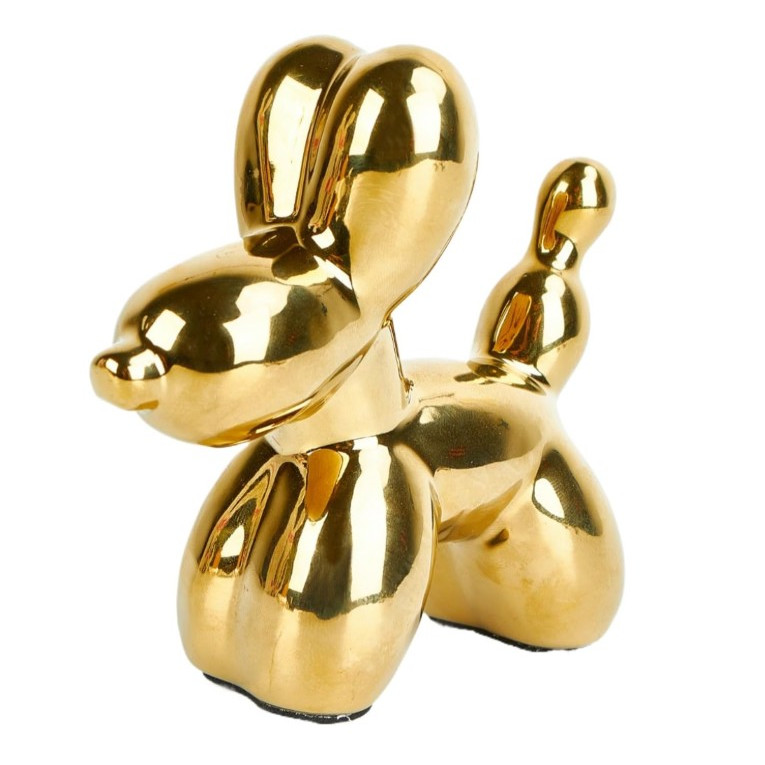 Adorno de Perrito Globo, Dorado