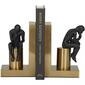 Porta libros  persona pensante base dorada 2.5 x 7″