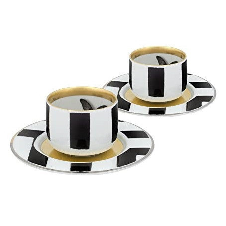Juego 2 tazas café c/ platillo