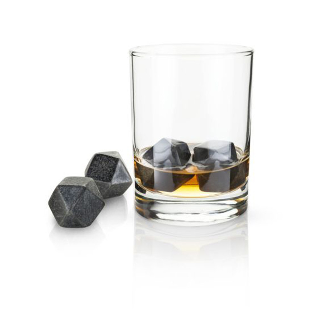 Set de 4 enfriadores en forma de roca hexagonal