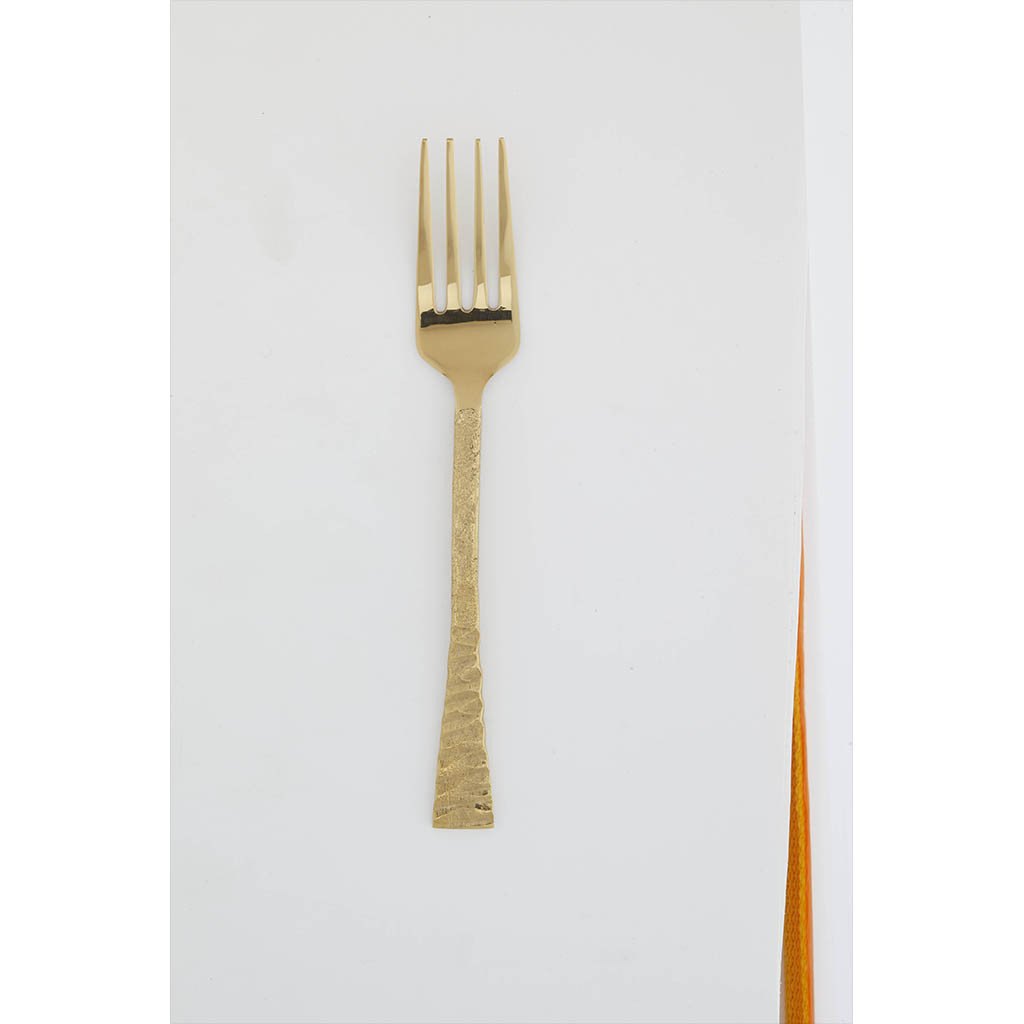 Tenedor para ensalada dorado coleccion sona
