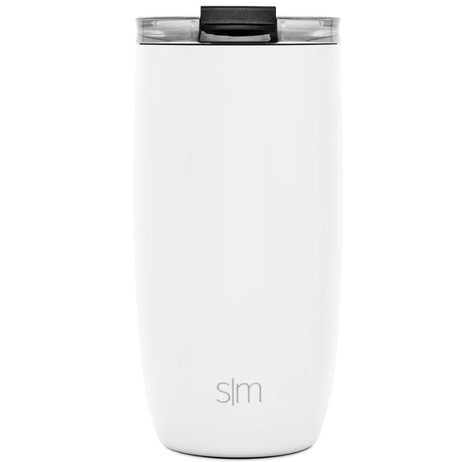 Taza voyager blanco invierno tapa transparente