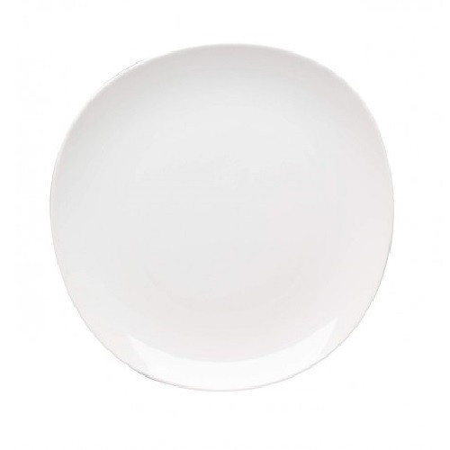 Plato para postre de porcelana coleccion karma white