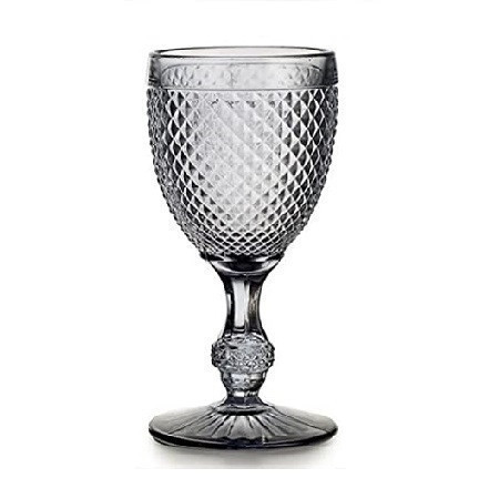 Set de 4 copas para vino colección bicos color gris