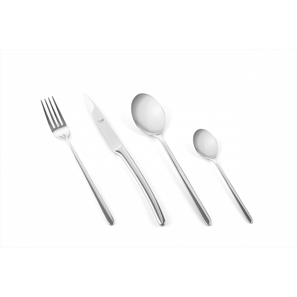 Set de 24 piezas de cuchilleria colección mosella plateado