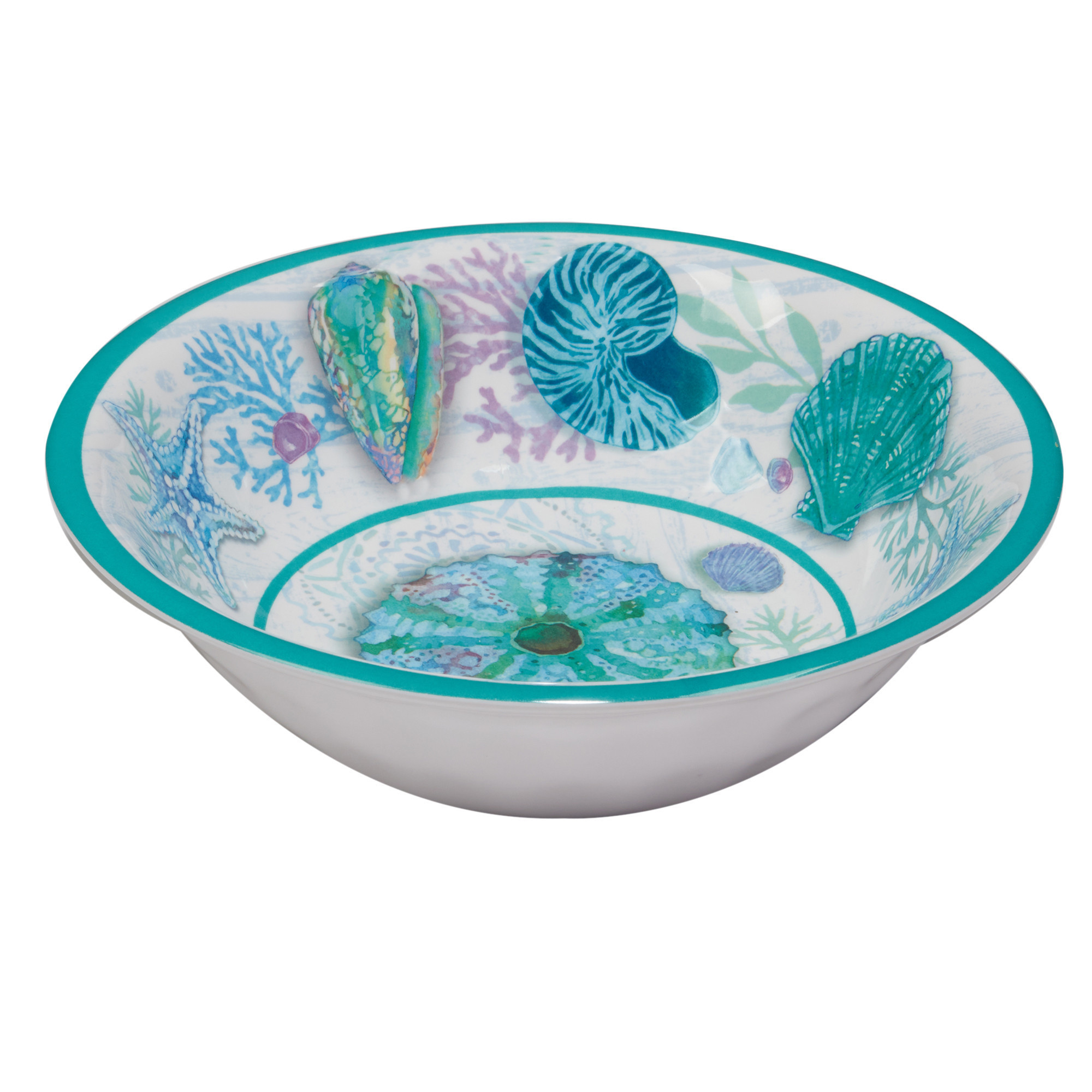 Set de 4 platos hondos de melamina 7.5 x 2″ coleccion serene