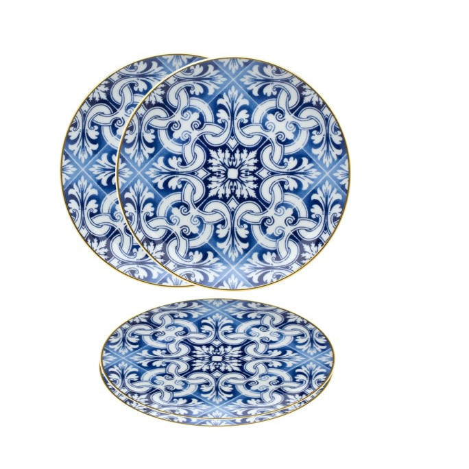 Set de 4 Platos Transatlantica para Postre