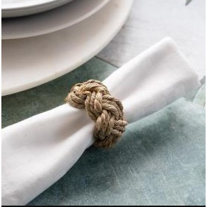 Set 6 aros para servilleta de jute 2″