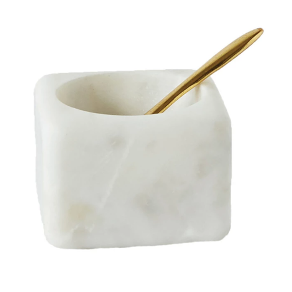 Cuenco de marmol blanco cuadrado 3×2.75
