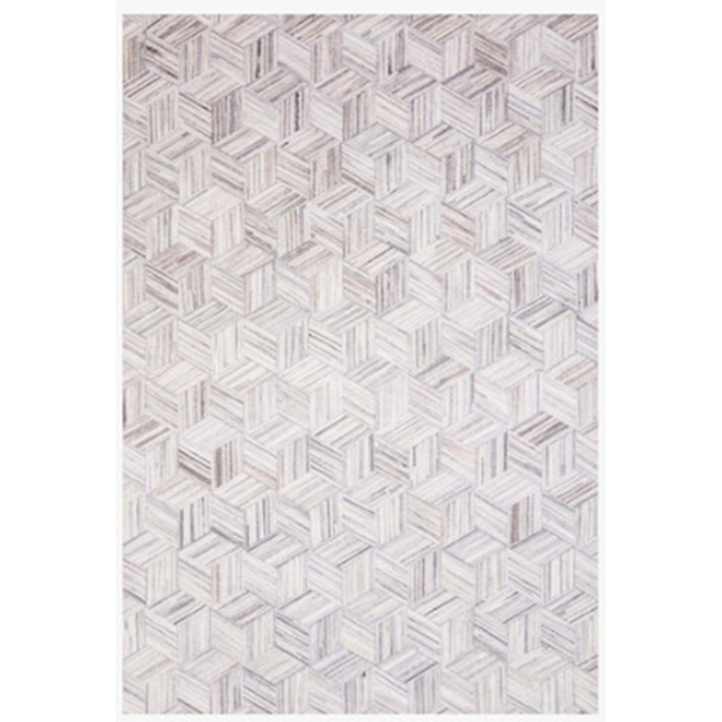 Alfombra 100 % poliester gris y marfil colección maddox 2.28 x 2.90 mts