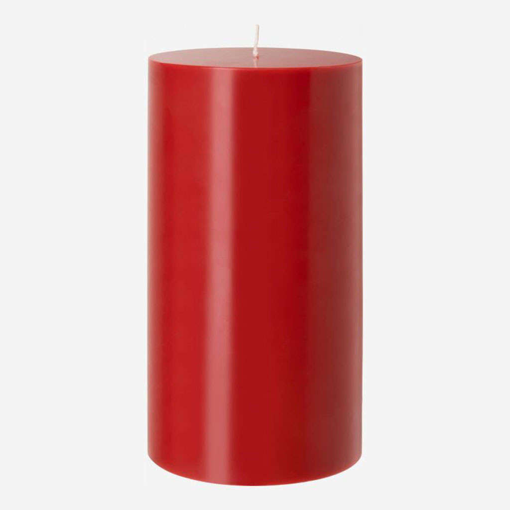 Vela pilar en color rojo de 2.75 x 6″