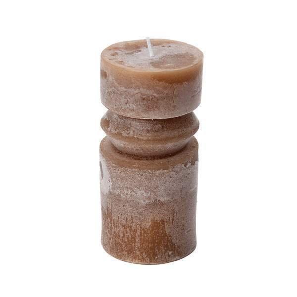 Vela estilo totem ancho color cafe colección flaire 3 x 6″