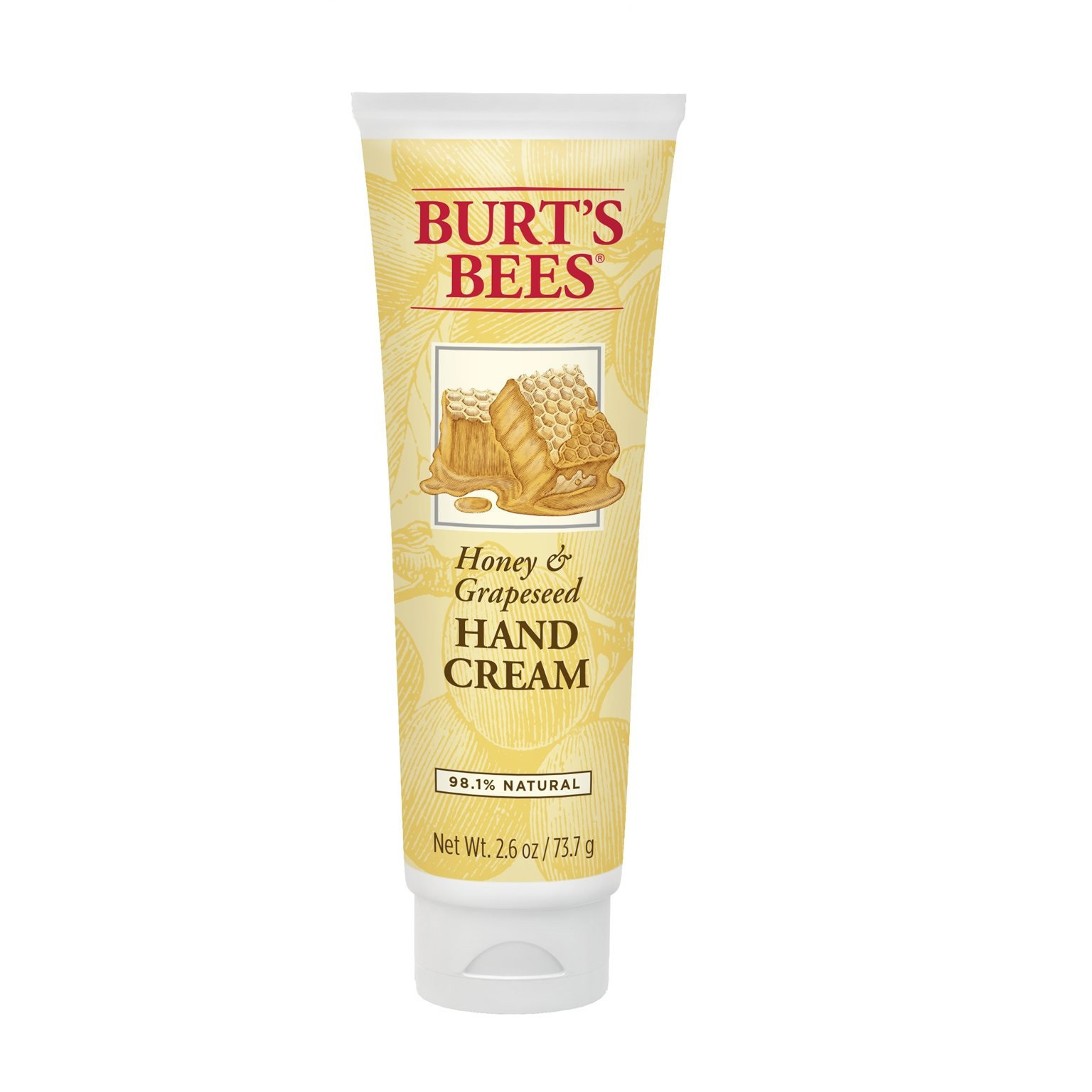 Crema humectante de manos de miel y semilla de uva 2.6 oz