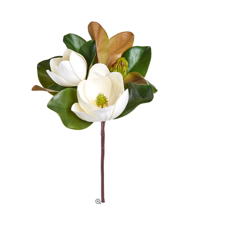 Ramo de magnolia blanca de 17″