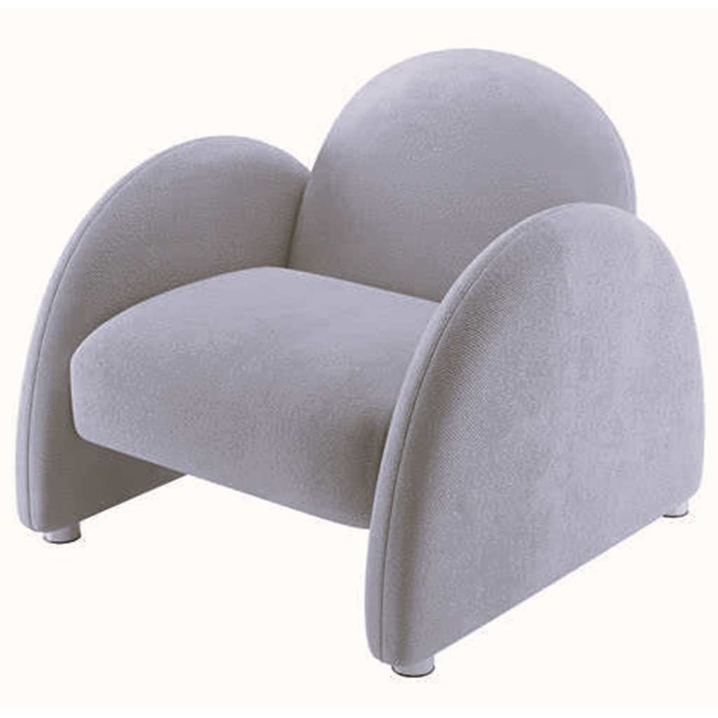 Sillon cesna terciopelo gris