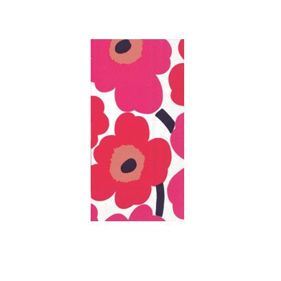 Paquete de 16 servilletas 8.25x 4.5″ de flores color de fucsia