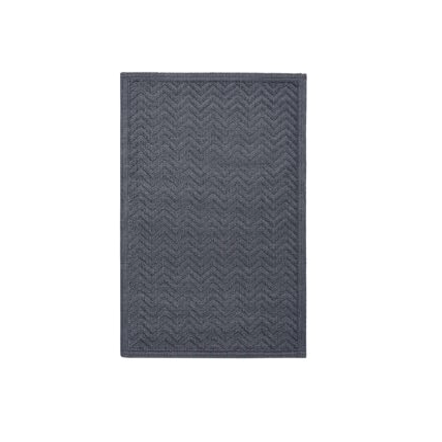 Salida de baño tipo toalla chevron de latex color carbon 50×80