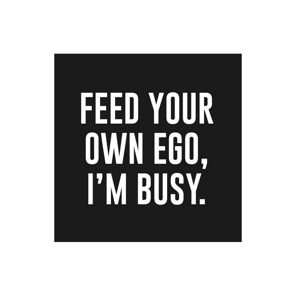 Servilleta de papel feed your own ego 10 x 10″ 20 unidades