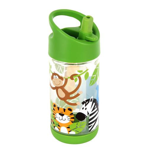 Termo  con decoracion de animales color verde