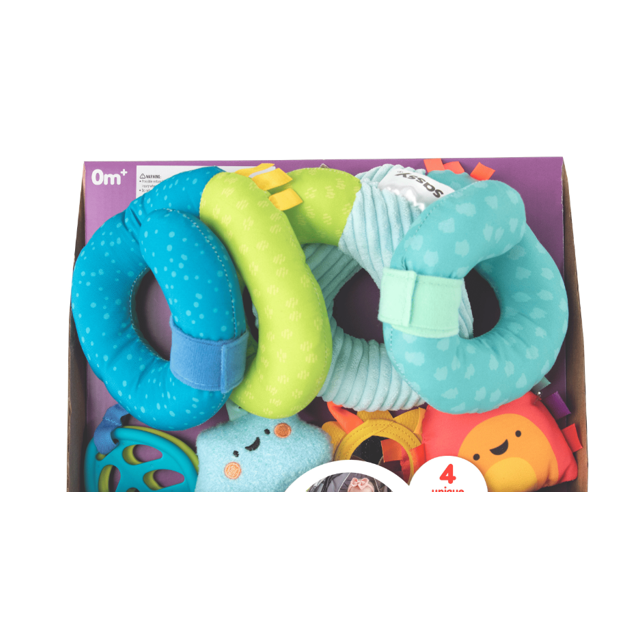Espiral de juguete multicolor para bebe