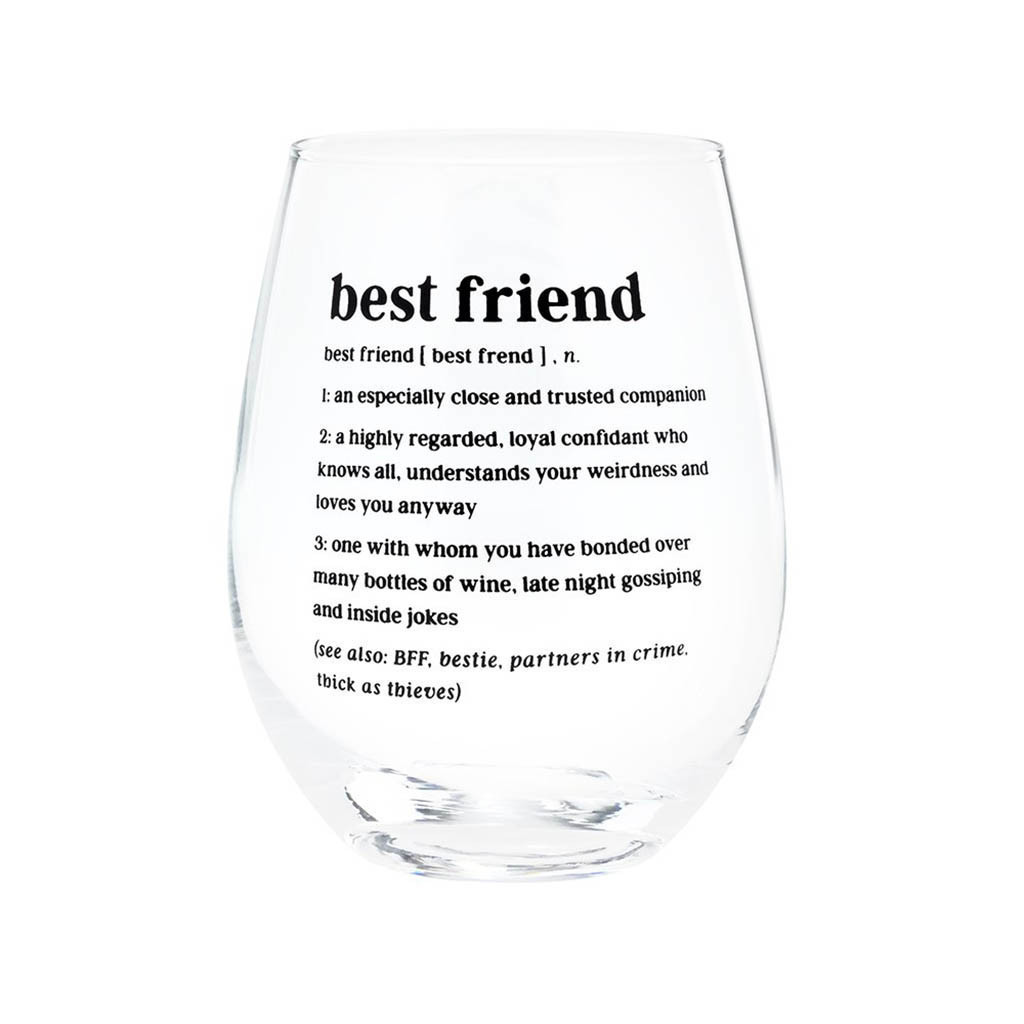 Vaso para vino best friend