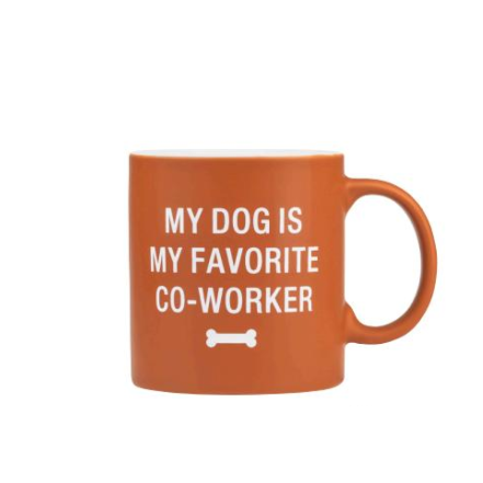 Taza  naranja favorite coworker