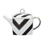 Tetera colección de porcelana sol y sombra