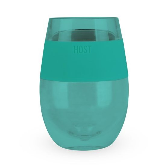 Vaso refrigerante para vino con silicon turquesa