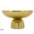 Frutero decorativo color oro 11"