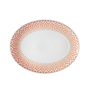 Fuente oval mediana de porcelana fiji