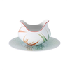 Salsera con platillo de porcelana fiji