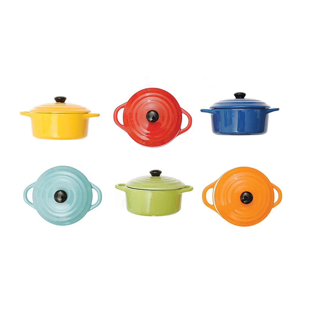 Minibaker con tapa en colores vibrantes