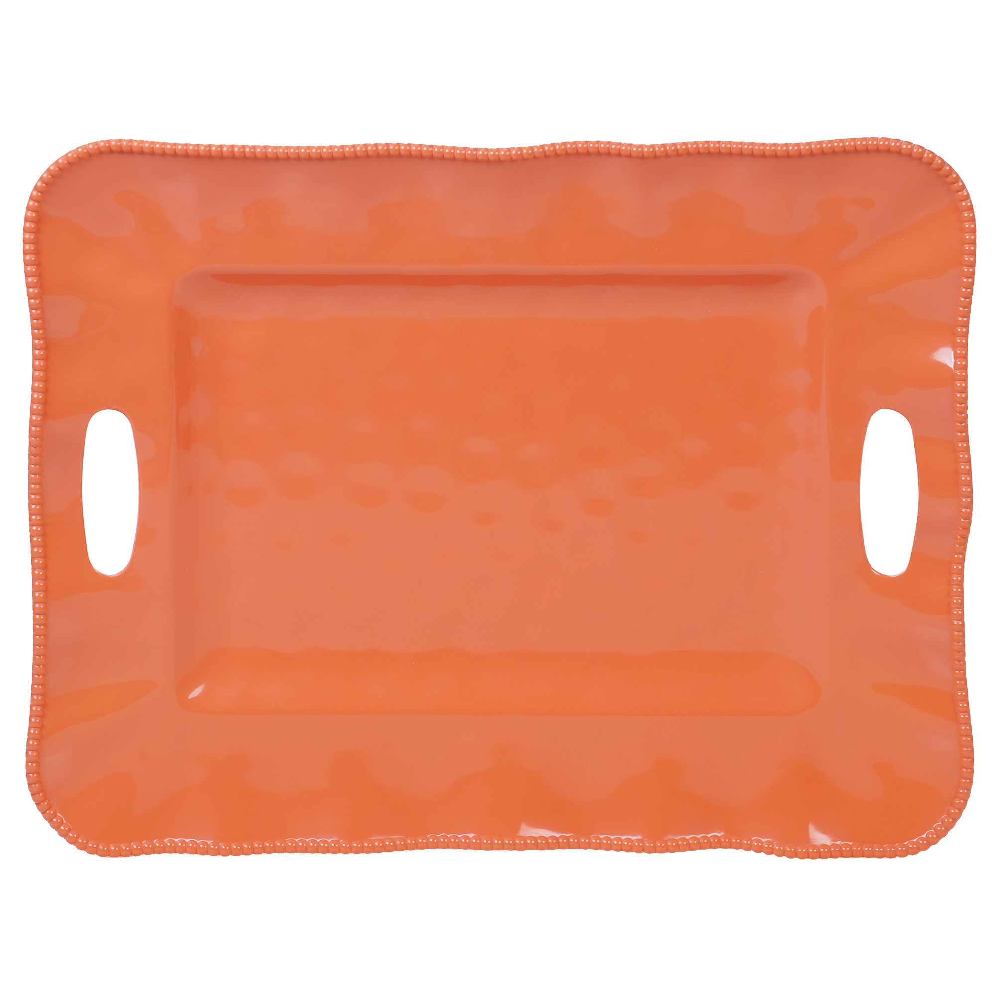 Bandeja rectangular perlette color coral