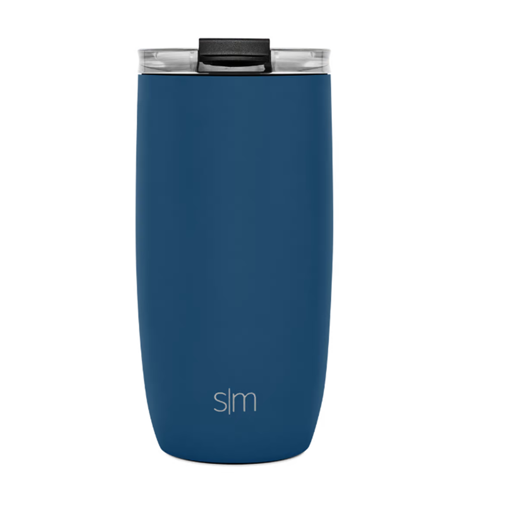 Taza voyager azul cielo tapa transparente