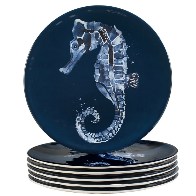 Set de 4 Platos Para Ensalada Sea Life