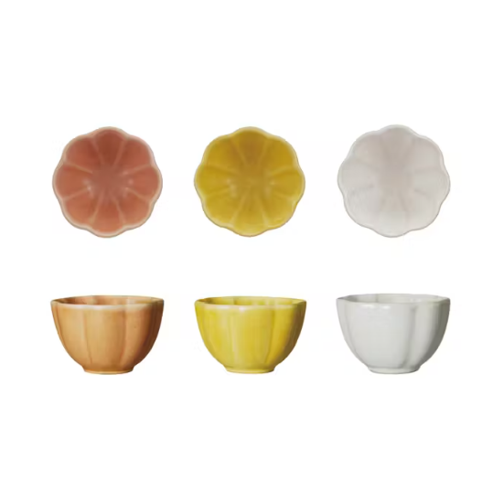 Bowl Diseño de Flor Set de 3