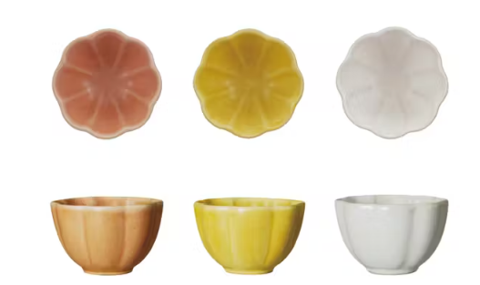 Bowl Diseño de Flor Set de 3