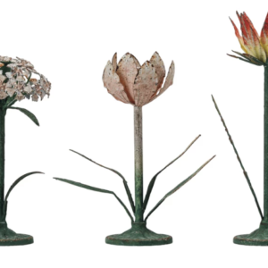 Candelabro Metalico Floral