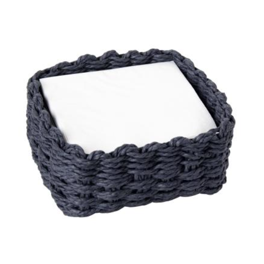 Servilletero Tejido Dark Blue, Servilleta Cocktail