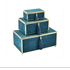 Cajas decorativas color aqua